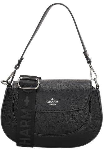Charm London Schultertasche Damen - Elegante Umhängetasche mit | verstellbarem Riemen, Hochwertige Handtasche für jeden Anlass, Kompakt mit großzügigem Stauraum
