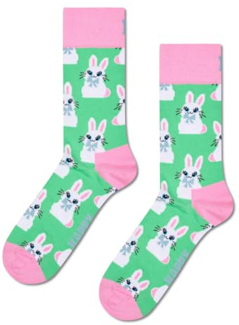 Happy Socks Bunny Baumwolle Socken Damen Herren Hellgrün 41-46