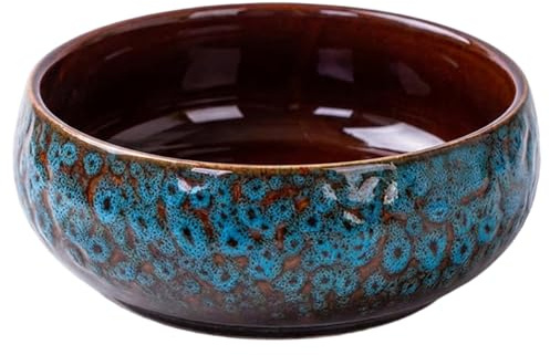 Tsawntd Lotusschale, auslaufsicherer Lotus-Übertopf aus Keramik mit einzigartiger Glasur für Wasserpflanzen, Bonsai-Schale für Sukkulenten, Wasserpflanzen, Heim- und Gartendekoration, 16, 5 cm