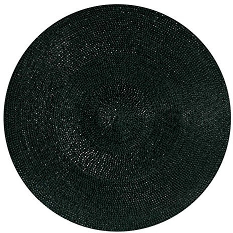 Tischset klassisch Kreise schwarz durchmesser 35 cm Winkler