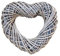 Medium Antique Wash Willow Heart Shaped Wreath 40cm Diameter