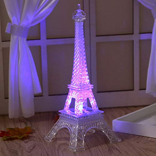 LEDMOMO LED-Nachtlicht, LED-Licht, Eiffelturm, Nachtlicht, Paris-Stil, Dekoration, LED-Lampe, modischer Schreibtisch, Schlafzimmer, Acryl-Licht