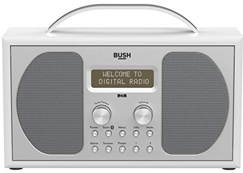 Bush Stereo DAB Radio - Piano Gloss White