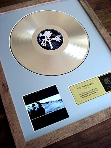 U2 THE JOSHUA TREE LP GOLD DISC RECORD ALBUM AWARD