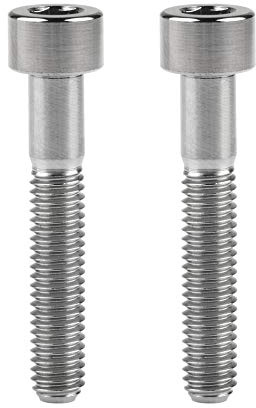 Wanyifa Tornillos hexagonales de titanio M7 x 40 mm, 1,0 mm, 2 unidades