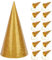Baby Geburtstagsfeier H¨¹te Kegel Gold Glitter Sparkle Glitter Party Hut Lustige Kinder Party Crown Party Hut Dekoration Zubeh?r(Gold)