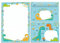 Briefpapier-Set Briefblock mit Umschlag für Kinder Dinosaurier Dino für Mädchen und Jungen (Block A5 mit 25 Blätter + 15 Umschläge)