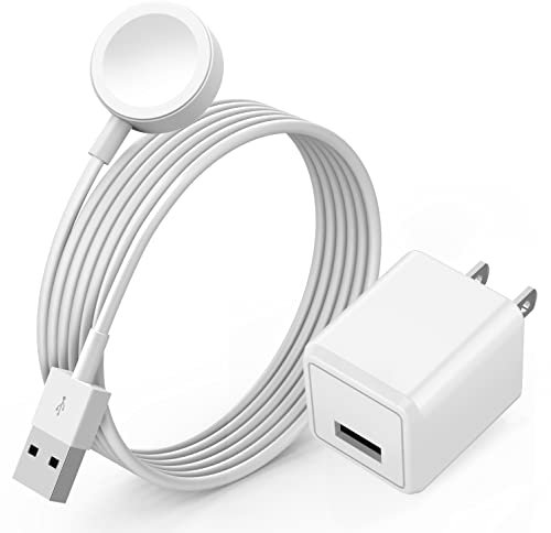 Watch Charger for Apple Watch Charger, Long 6.6FT iWatch Portable Wireless Fast Charging Cable Cord with USB Wall Charger Plug Adapter Block Compatible with Apple Watch Series 8/7/SE/6/5/4/3/2/1