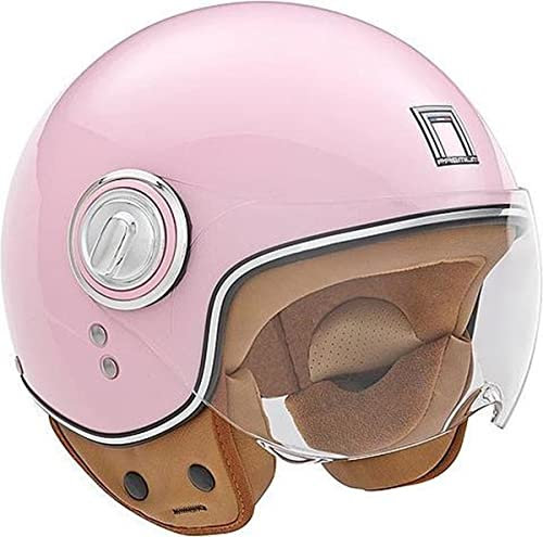 Trendiger Jethelm, Fashion-Jethelm, Scooter-Jethelm, Motorradhelm - Rosa XS