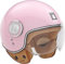 Trendiger Jethelm, Fashion-Jethelm, Scooter-Jethelm, Motorradhelm - Rosa XS