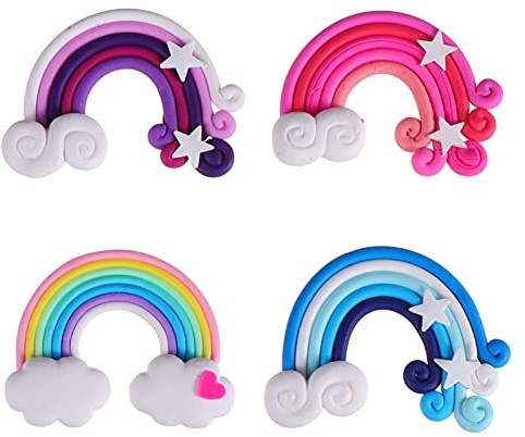 JOPESA 4 x Diamond Painting Cover Minder, Diamond Painting Locators, Cartoon Rainbow Shape Magnet Cover for Art Craf/259