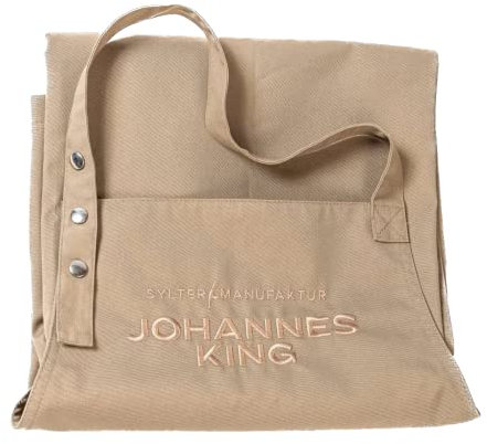 Johannes King® Profi-Kochschürze - Professionelle Qualität - Nachhaltig und fair produziert - Aus der Sylter Manufaktur von Sternekoch (Beige)
