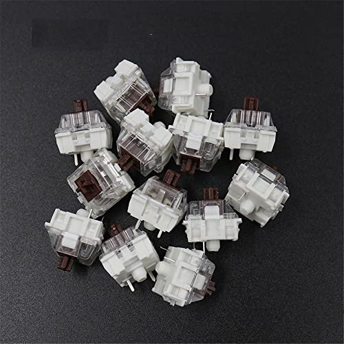 Keyboard Switches, 100 pcs Mechanical Keyboard Switches, 3 Thin Pins Black Blue Brown Red Mechanical Key Switch For MX Switch (brown)