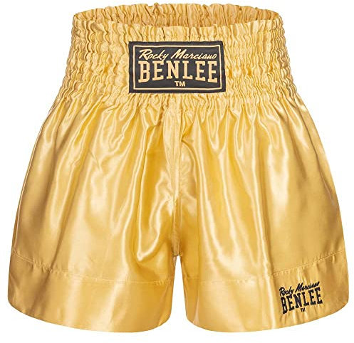 BENLEE Herren Thaibox-Hose Uni Thai XXXL, Gold