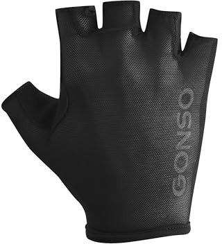 Gonso Unisex Fahrradhandschuhe Kurzfinger, Gepolsterte Radhandschuhe | Atmungsaktiv, Rutschfest, Mit Klettverschluss für MTB (Mountainbike) & Rennrad, Perfekt für den Sommer