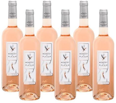 Case of 6 Moment de Plaisir Cinsault Rose Wine 75cl 12.5% abv