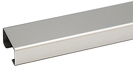 HDYZJQ 1m/2m Long Metal Cable Cover for Wall, Silver Large Cable Raceway Kit, Home Office Under Desk Cable Management, Adhesive Stripe Built-in (Color : Length 1m, Size : 3.1X1.6 in/80x40mm)