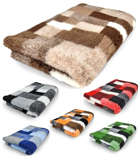 elropet Hundematte für kleine Hunde & große Hunde/Premium 30mm vetbed höchste Qualitätsstufe/Hundedecke S/M/L (M 100cm X 80cm, Diamond Grau)