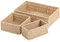 YheenLf Aufbewahrungskorb, 3er-Pack Körbe, Korb geflochten, Aufbewahrungsboxen für Schlafzimmer, Badezimmer, Stapelbare Regalkörbe, Schöner Baskets, Natur
