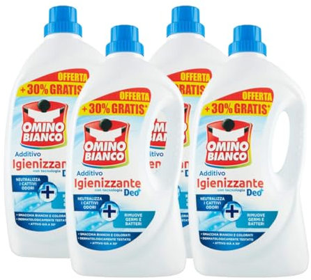 Additivo Igienizzante con tecnologia Deo+ 2400 ml - 4 confezioni
