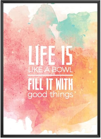 MJ-Graphics - Gute Laune Poster mit Motivationsspruch - motiviernedes Poster für Ziele & Erfolg | Wandbild Din A4 in Galerie Qualität dickes Posterpapier - FineArt Kunstdruck ohne Bilderrahmen