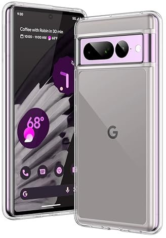 Compatible with Google Pixel 7 Pro Case, Minimal Yellowing Anti-Scratch Clear Back Shockproof Cover for Pixel 7 Pro (2022) – Transparent