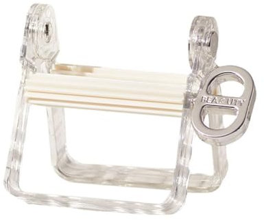 WSRRDRECVHi Exprimidor y dispensador de pasta de dientes, herramienta exprimidora de tubo de metal completo para pasta de dientes/cosméticos/tubo de pintura/tinte de crema de color/mano
