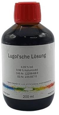 Lugolsche Lösung 200 ml Iod-Kaliumiodid | Braunglasflasche