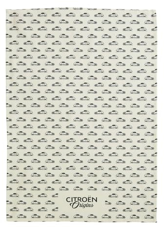 Coucke Geschirrtuch, Bedruckt, aus Baumwolle, Motiv: Citroën Origins, 50 x 75 cm