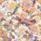 FunStick Carta da Parati Floreale Acquerello Rivestimento Parete Camera da Letto Soggiorno Carta da Parati Uccelli e Fiori Beige Pellicola Adesiva per Mobili Muro Floreale Peonia Acquerello 44.5CMx3M