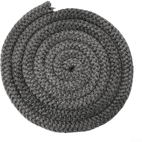 Guarnizione per stufa a legna FACULX da 2 m, 18-20 mm, in fibra di vetro, rotonda, resistente alle alte temperature, corda di ricambio per stufe, camino, porta caldaia, forno (18 mm)