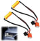 2-teiliger LED-Scheinwerfer-Decoder H7 50 W 8 Ohm Auto-Lastwiderstand, Verkabelungsreparatur, Anti-Hyper-Flimmer-Fehler-Decoder, Warnunterdrückung, wasserdicht, Plug-and-Play für Auto, LKW, Motorrad