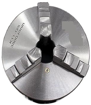 LEPREM Mandrino per tornio a 3 ganasce 80mm 100mm 125mm 130mm 160mm 200mm in acciaio autocentrante con set di mascelle per lavorazione metalli CNC