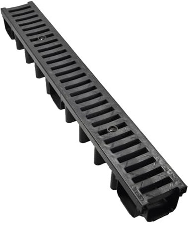 HYDROTEC Kunststoff Entwässerungsrinne SELFline Klasse B125 1 Meter