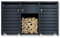 DWD® Garden Double Wheelie Bin Hideaway with Lift Lid 120L/240L Waste Bin Storage Shed w/Locking Grey Doors Firewood Rack Store Integrated Tool Storage, Lift Up Lid Weather Proof Stylish
