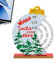 Xistuoz Weihnachtskalender – Manuell drehbarer Holzblockkalender – Manuell drehbarer Kalender, Weihnachtsmann, Glocke, Desktop-Block-Kalender für Zuhause,
