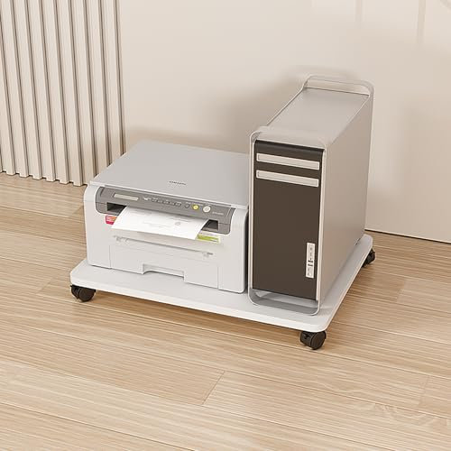 Genérico Soporte para Medios AV de 1 Nivel, Soporte para Rack de Audio con Ruedas, Soporte de TV de Esquina, Soporte de Entretenimiento para componentes AV pequeños, Rack de Audio Moderno, Soporte pa