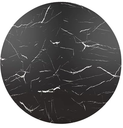 XDAPILMER Protection de table ronde en bois de 90 cm pour table de salle à manger - Couleur frêne offrant un grand espace - Couleur grain noir, 30 cm