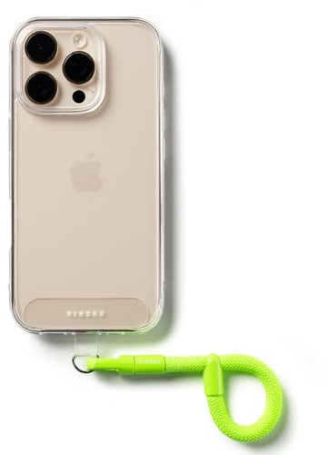 Ringke Holder Link Flow Finger Ring Strap mit TPU-Tether-Tab, Verstellbare Verhedderungsfreie Kleine Fingerhalterung Schlüsselanhänger mit Handyhalter-Lasche für Universelle Handyhülle