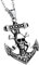 RVHAOODI Piratenkette für Männer und Frauen, Vintage Pirates Charme des karibischen Halskette Jack Sparrows Schädel Halskette Schmuck, Ankeranhänger