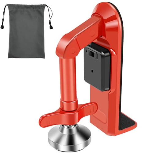 Türstopper Alarm Legierung 120x88mm Tragbare Türverriegelung mit Doppelter Alarmschutz Alarmton bis zu 80db Einbruchschutz Türstopper für Zuhause Hotel Reisen