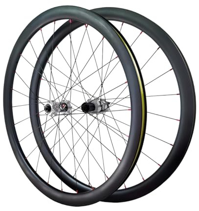 QUYCOIU Fahrradräder 700C Scheibenbremse 38Mm/50Mm Carbonfaser-Fat-Rim-Räder Schnellspanner 9 * 100/10 * 135mm HG/MS/XDR Tower Base Für 7-12 Gänge Offroad-Straßenradsatz(Silver-38MM,Tower-xdr)