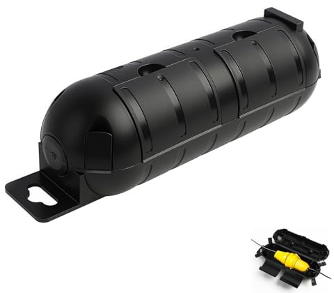 Boite Etanche Electrique Exterieur IP44, Boitier Protection pour Rallonge et Connecteurs, Cache Prise Exterieure Etanche Sécurisé pour Jardin Camping Pompes Tondeuse Décorations Noël Outils Extérieurs