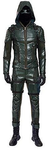 Very Last Shop Hot TV Serie Herren Bogenschütze Grün Kostüm mit Zubehör Herren Halloween Kostüm
