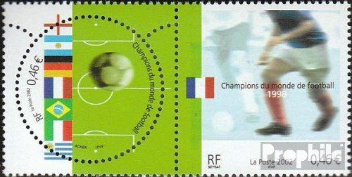 France 3620-3621 Couple (complète.Edition.) neuf avec Gomme Originale ** MNH 2002 Coupe du Monde (Timbres pour Les collectionneurs) Football