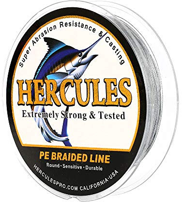 Hercules - Filo da pesca intrecciato a 8 fili, 100-2000m, 10-300lb, super morbido, polietilene, Lenze intrecciate per pesca con lenza, pesca da riva, pesca in mare, pesca in barca