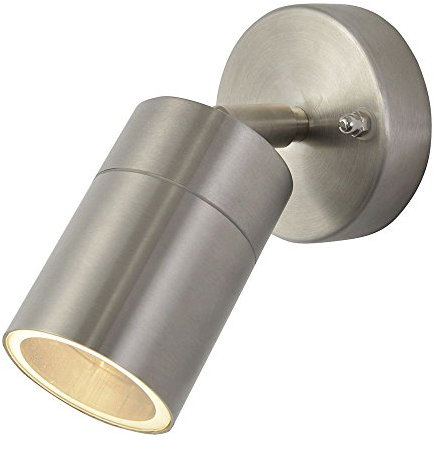 LITECRAFT Kenn Outdoor Wall Ceiling Adjustable Spotlight - (Stainless Steel, Single)