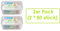 Feuchttücher sensitive + Box, 2er Pack (2 x 80 St)