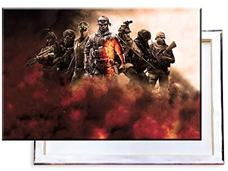 Unified Distribution The Expendables - 100x70 cm Kunstdruck auf Leinwand • erstklassige Druckqualität • Dekoration • Wandbild