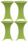 vidaXL 4X Stretch Tischhusse Husse Hussen Tisch Bistrotisch Stehtisch Stehtischhusse Stehtischhussen Tischhussen Tischdecke 80cm Grün